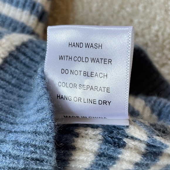 Marea by Liz Joy Coastal Striped Cardigan - Blue and Ivory XS - Picture 8 of 12